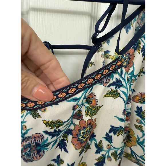 Blue Rain small short romper cold shoulder new embroidered tassels ($59 retail) - Picture 7 of 14